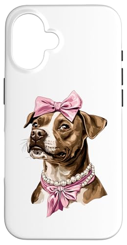 Coquette Bow Staffordshire Bull Terrier Hund Mama Pink Girl Hülle für iPhone 16 Coquette Bow Staffordshire Bull Terrier Hund Mama Pink Girl Hülle für iPhone 16 von Staffordshire Bull Terrier Coquette Women Clothing