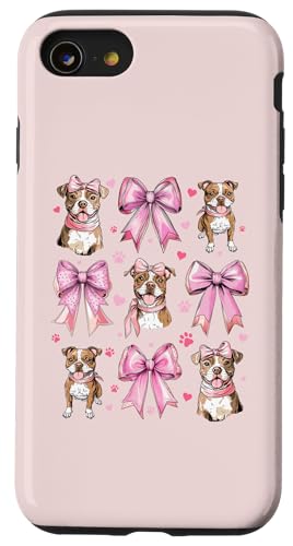 Coquette Bow Staffordshire Bull Terrier Hund Mama Pink Girl Hülle für iPhone SE (2020) / 7 / 8 von Staffordshire Bull Terrier Coquette Women Clothing