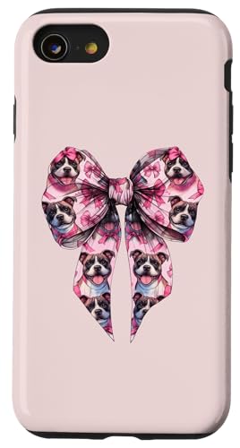 Coquette Bow Staffordshire Bull Terrier Hund Mama Pink Girl Hülle für iPhone SE (2020) / 7 / 8 von Staffordshire Bull Terrier Coquette Women Clothing