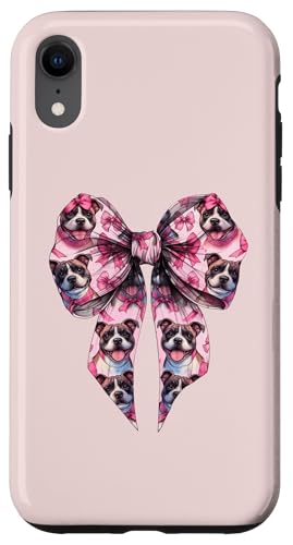 Coquette Bow Staffordshire Bull Terrier Hund Mama Pink Girl Hülle für iPhone XR von Staffordshire Bull Terrier Coquette Women Clothing
