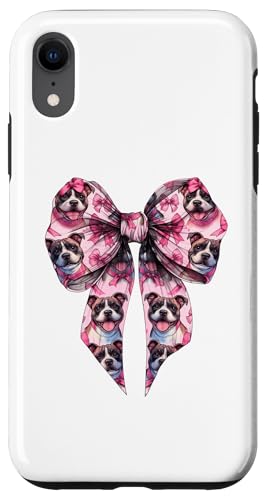 Coquette Bow Staffordshire Bull Terrier Hund Mama Pink Girl Hülle für iPhone XR von Staffordshire Bull Terrier Coquette Women Clothing