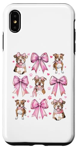 Coquette Bow Staffordshire Bull Terrier Hund Mama Pink Girl Hülle für iPhone XS Max von Staffordshire Bull Terrier Coquette Women Clothing