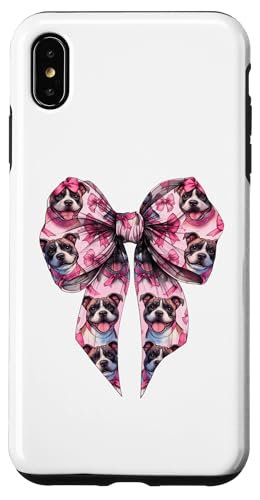 Coquette Bow Staffordshire Bull Terrier Hund Mama Pink Girl Hülle für iPhone XS Max von Staffordshire Bull Terrier Coquette Women Clothing