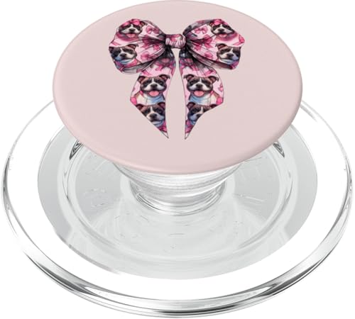 Coquette Bow Staffordshire Bull Terrier Hund Mama Pink Girl PopSockets PopGrip für MagSafe von Staffordshire Bull Terrier Coquette Women Clothing