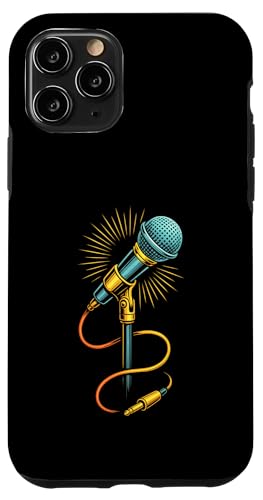 Kabelgebundenes Retro-Mikrofon mit strahlenden Audiokabeln Hülle für iPhone 11 Pro Kabelgebundenes Retro-Mikrofon mit strahlenden Audiokabeln Hülle für iPhone 11 Pro von Stage Shine Studio