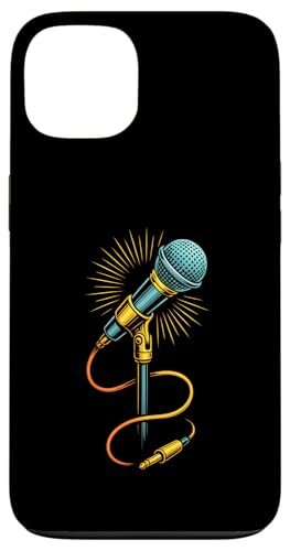 Kabelgebundenes Retro-Mikrofon mit strahlenden Audiokabeln Hülle für iPhone 13 Kabelgebundenes Retro-Mikrofon mit strahlenden Audiokabeln Hülle für iPhone 13 von Stage Shine Studio