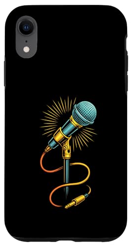 Kabelgebundenes Retro-Mikrofon mit strahlenden Audiokabeln Hülle für iPhone XR Kabelgebundenes Retro-Mikrofon mit strahlenden Audiokabeln Hülle für iPhone XR von Stage Shine Studio
