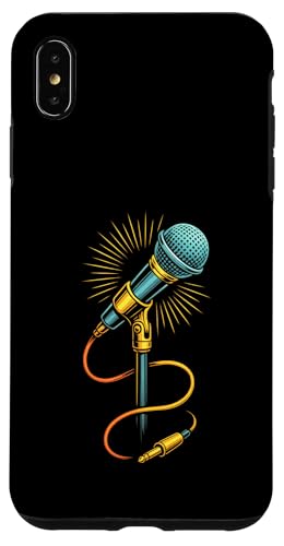 Kabelgebundenes Retro-Mikrofon mit strahlenden Audiokabeln Hülle für iPhone XS Max Kabelgebundenes Retro-Mikrofon mit strahlenden Audiokabeln Hülle für iPhone XS Max von Stage Shine Studio