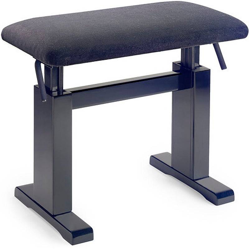 (B-Ware) Stagg PBH780 BKM VBK Klavierbank, mattschwarz, mit Sitzfläche aus Samt von Stagg