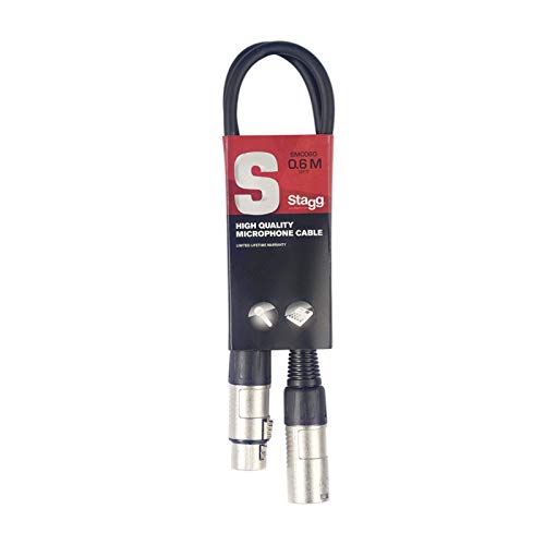 Mikrofonkabel, XLR/XLR (m/f), 60 cm von Stagg