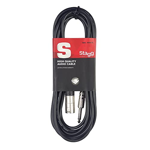 STAGG SAC3PXMDL - Audio- Patchkabel - 3 Meter - 1x XLR Male / 1x Klinke Male - 6,3mm von Stagg