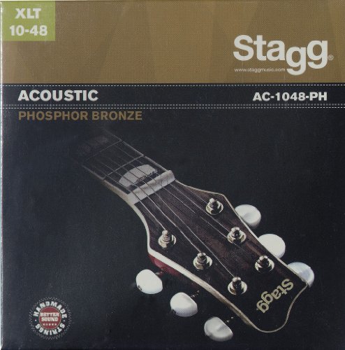 STAGG Saitensatz f. Westerngitarre Phosphor Bronze Extra Light von Stagg