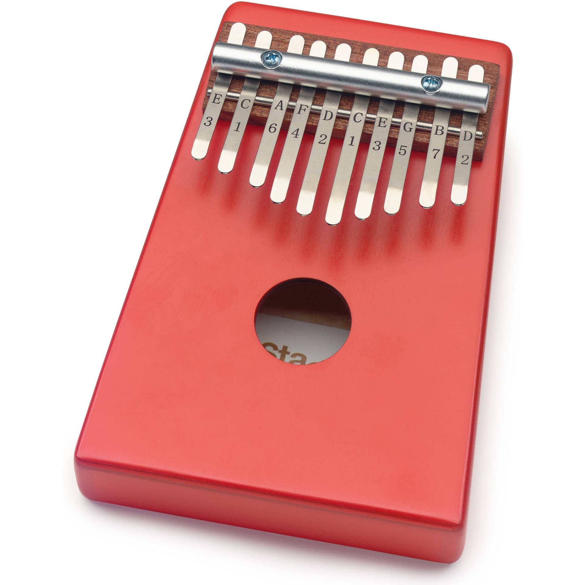 Stagg 10 Keys Kid Kalimba with Protective Pouch (Red) von Stagg