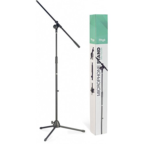 Stagg 22047 Orchesternotenpult (Ablagehöhe: 65-116 cm (25,5-45,8 Zoll), Stativ: 22/29 mm, Beine: 22 mm,Gewicht: 2,9 kg) schwarz von Stagg