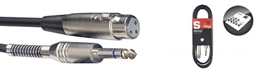 Stagg 25018280 Audio Kabel (3 m, DLX Stecker-auf-XLR Buchse) von Stagg