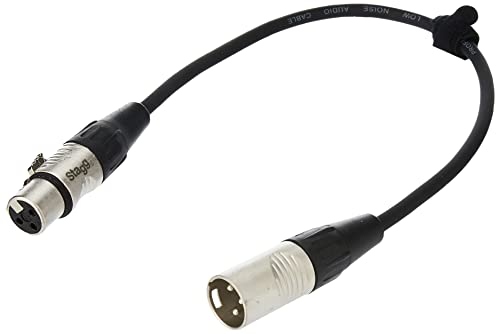 Stagg 25019310 Patch-Kabel (0,3m, 1x XLR Stecker/1x XLR Buchse) von Stagg