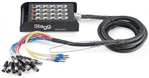 Stagg 25020972 SSB StageBox (16 XLRf auf 4 Jack Stecker, 5 m) von Stagg