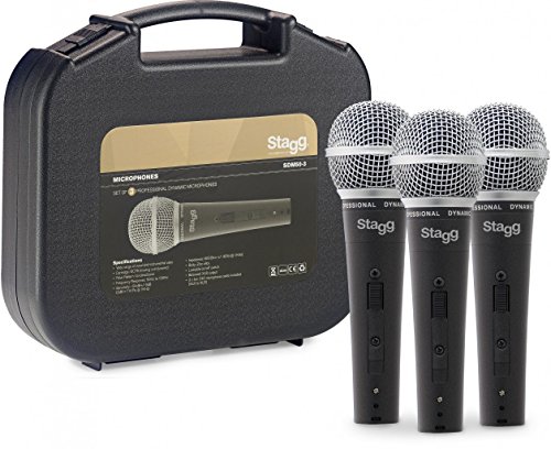 Stagg 3 Professionelles dynamisches Mikrofon von Stagg