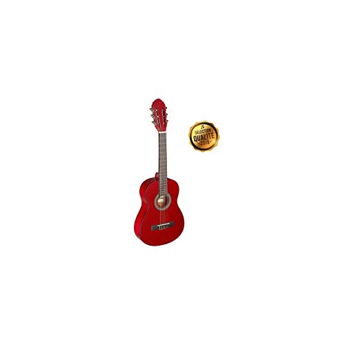 Stagg C405 1/4 Klassische Gitarre – schwarz 1/4 rot von Stagg