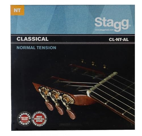 Stagg CL-NT-AL Saitensatz für Konzertgitarre aus Nylon und versilbert gewickelt von Stagg