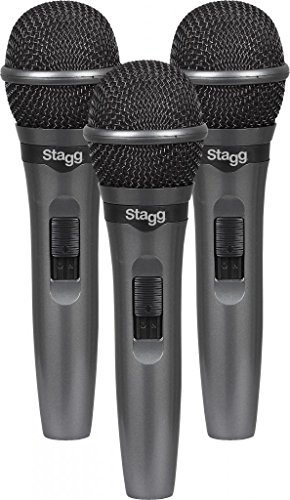 Stagg Live Stage Dynamisches Mikrofon (Set von 3) von Stagg