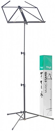 Stagg MUS-A3 BK 3-Stufen-Notenständer, schwarz von Stagg