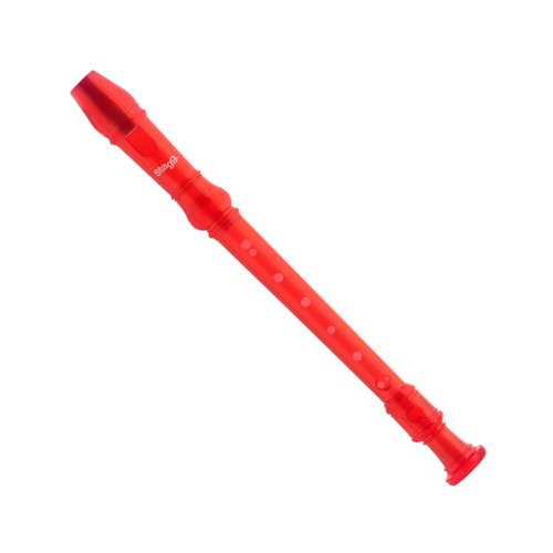 Stagg REC-BAR/TRD Blockflöte mit barocke Griffweise rot von Stagg