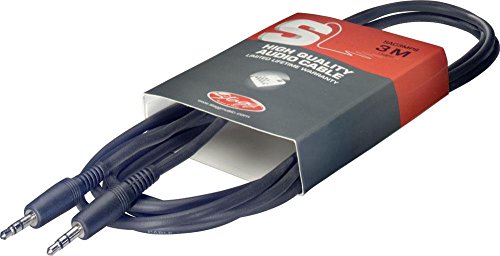 Stagg SAC3MPS Audio Kabel (3m, mini-Stereo Klinke) von Stagg