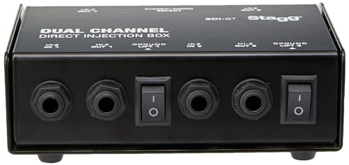 Stagg SDI-ST 2-Kanal DI Box mit Mono/Stereo Schalter von Stagg