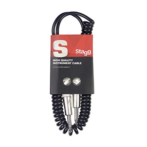 Stagg SGCC6 DL DLX Instrumenten-Spiral-Kabel (6m) von Stagg