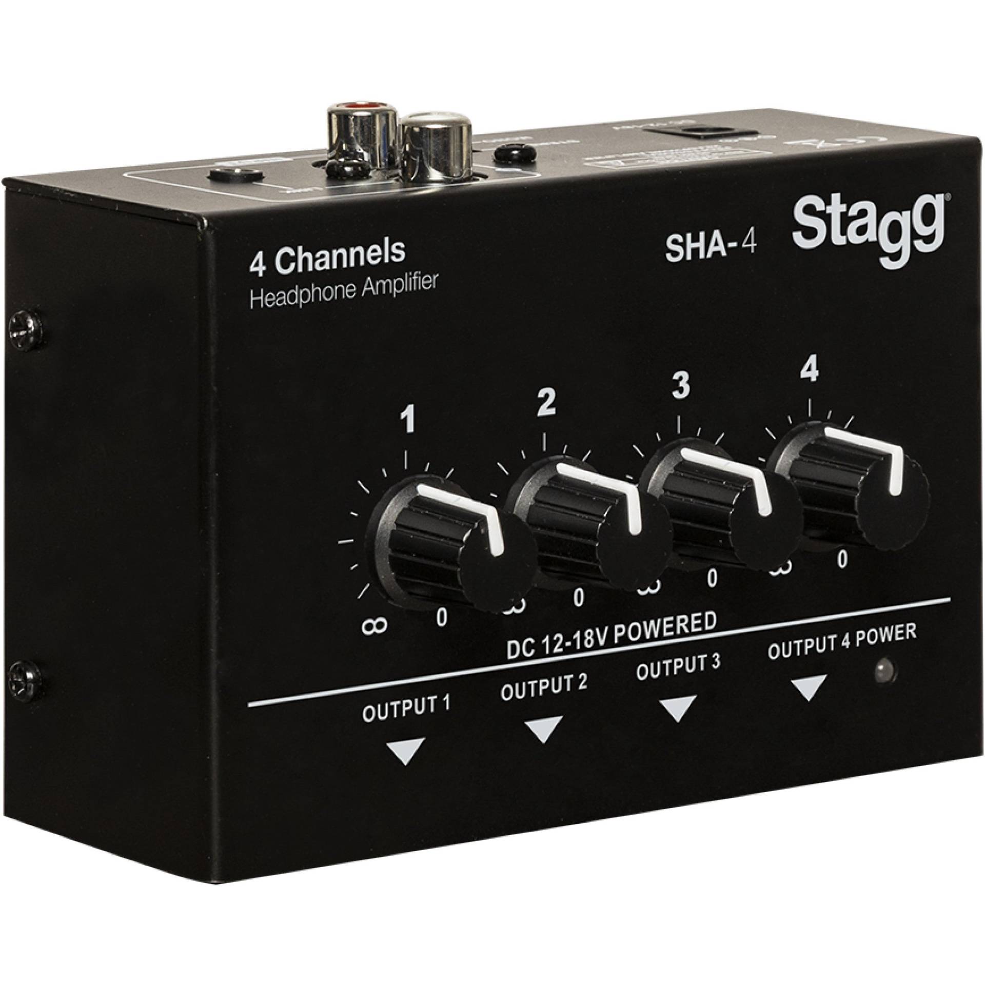 Stagg SHA-4 4-Channel Stereo Headphone Amplifier Stagg SHA-4 4-Channel Stereo Headphone Amplifier von Stagg