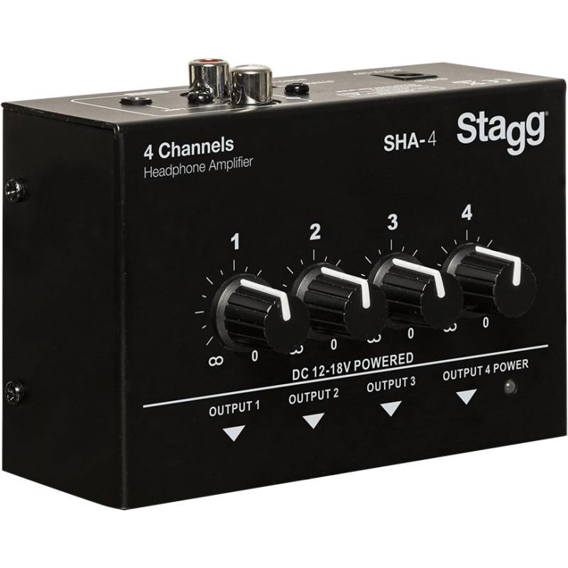 Stagg SHA-4 4-Channel Stereo Headphone Amplifier von Stagg