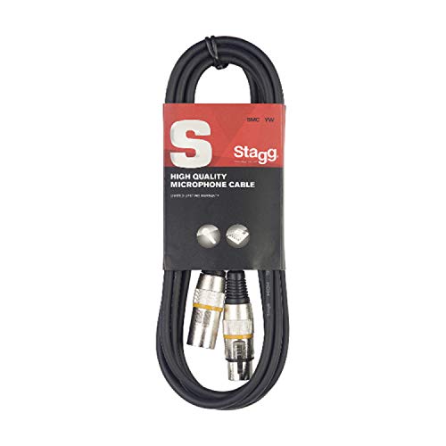 Stagg SMC3 YW Mikrofon-Kabel (3m, XLR-Buchse-auf-XLR-Stecker) gelb von Stagg