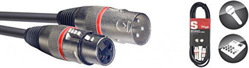 Stagg SMC6 RD Mikrofon-Kabel (6m, XLR-Buchse-auf-XLR-Stecker) rot von Stagg