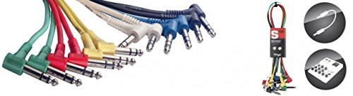 Stagg SPC060LS E Stereo Patch-Kabel (60 cm, 6-er Pack) von Stagg