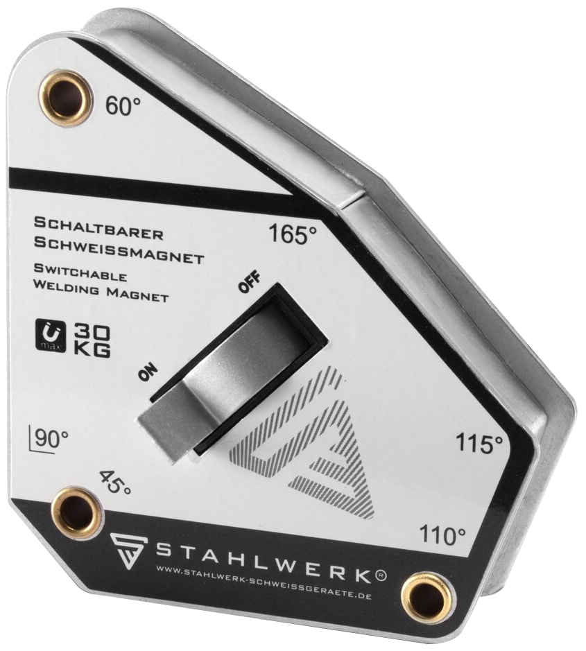 STAHLWERK Magnet-Schweißwinkel, 5671, schaltbar, 30 kg/ 66 lbs, 45° bis 165° STAHLWERK Magnet-Schweißwinkel, 5671, schaltbar, 30 kg/ 66 lbs, 45° bis 165° von Stahlwerk