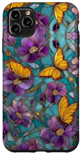 Butterflies Colorful Stained Art Effect Stain Art Floral Hülle für iPhone 11 Pro Max Butterflies Colorful Stained Art Effect Stain Art Floral Hülle für iPhone 11 Pro Max von Stained Art Effects ADC