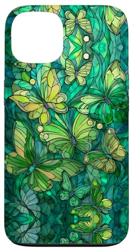 Butterflies Swirl Stained Art Effect Stain Art Lime Green Hülle für iPhone 13 Butterflies Swirl Stained Art Effect Stain Art Lime Green Hülle für iPhone 13 von Stained Art Effects ADC