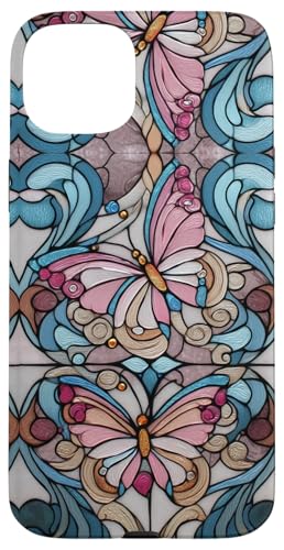 Butterflies Swirl Stained Art Effect Stain Art Trans Pride Hülle für iPhone 15 Plus Butterflies Swirl Stained Art Effect Stain Art Trans Pride Hülle für iPhone 15 Plus von Stained Art Effects ADC