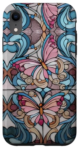 Butterflies Swirl Stained Art Effect Stain Art Trans Pride Hülle für iPhone XR Butterflies Swirl Stained Art Effect Stain Art Trans Pride Hülle für iPhone XR von Stained Art Effects ADC