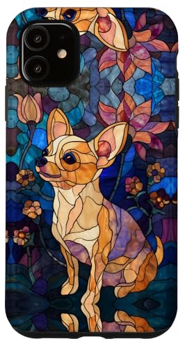 Chihuahua Dog Colorful Stained Art Effect Stain Art Floral Hülle für iPhone 11 Chihuahua Dog Colorful Stained Art Effect Stain Art Floral Hülle für iPhone 11 von Stained Art Effects ADC