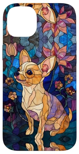 Chihuahua Dog Colorful Stained Art Effect Stain Art Floral Hülle für iPhone 14 Plus Chihuahua Dog Colorful Stained Art Effect Stain Art Floral Hülle für iPhone 14 Plus von Stained Art Effects ADC