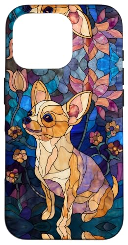 Chihuahua Dog Colorful Stained Art Effect Stain Art Floral Hülle für iPhone 16 Pro Chihuahua Dog Colorful Stained Art Effect Stain Art Floral Hülle für iPhone 16 Pro von Stained Art Effects ADC