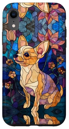 Chihuahua Dog Colorful Stained Art Effect Stain Art Floral Hülle für iPhone XR Chihuahua Dog Colorful Stained Art Effect Stain Art Floral Hülle für iPhone XR von Stained Art Effects ADC