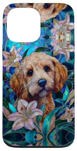 Cockapoo Dog Colorful Stained Art Effect Stain Art Lilies Hülle für iPhone 13 Pro Max Cockapoo Dog Colorful Stained Art Effect Stain Art Lilies Hülle für iPhone 13 Pro Max von Stained Art Effects ADC
