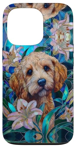 Cockapoo Dog Colorful Stained Art Effect Stain Art Lilies Hülle für iPhone 13 Pro Cockapoo Dog Colorful Stained Art Effect Stain Art Lilies Hülle für iPhone 13 Pro von Stained Art Effects ADC