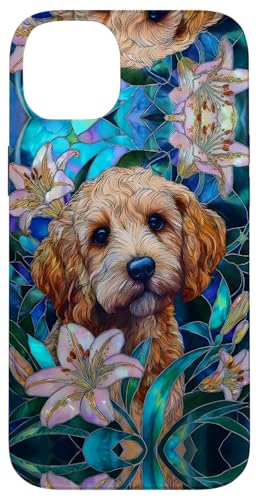 Cockapoo Dog Colorful Stained Art Effect Stain Art Lilies Hülle für iPhone 14 Plus Cockapoo Dog Colorful Stained Art Effect Stain Art Lilies Hülle für iPhone 14 Plus von Stained Art Effects ADC