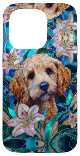 Cockapoo Dog Colorful Stained Art Effect Stain Art Lilies Hülle für iPhone 15 Pro Cockapoo Dog Colorful Stained Art Effect Stain Art Lilies Hülle für iPhone 15 Pro von Stained Art Effects ADC