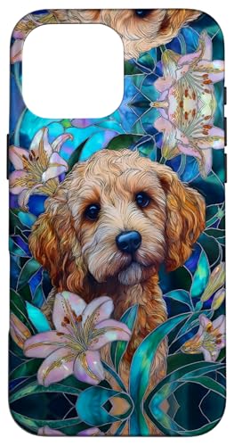 Cockapoo Dog Colorful Stained Art Effect Stain Art Lilies Hülle für iPhone 16 Pro Max Cockapoo Dog Colorful Stained Art Effect Stain Art Lilies Hülle für iPhone 16 Pro Max von Stained Art Effects ADC