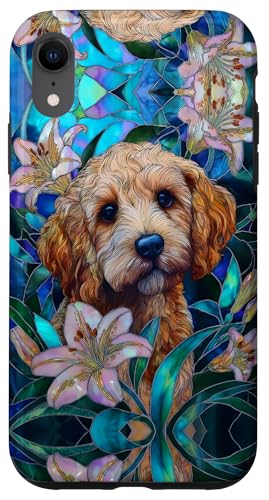 Cockapoo Dog Colorful Stained Art Effect Stain Art Lilies Hülle für iPhone XR Cockapoo Dog Colorful Stained Art Effect Stain Art Lilies Hülle für iPhone XR von Stained Art Effects ADC